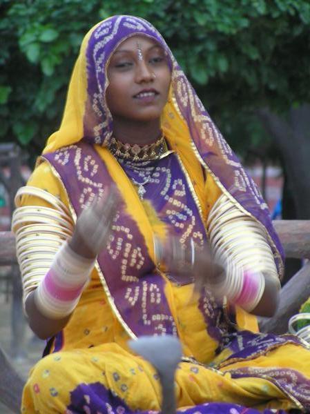 Indian folk singer and dancer