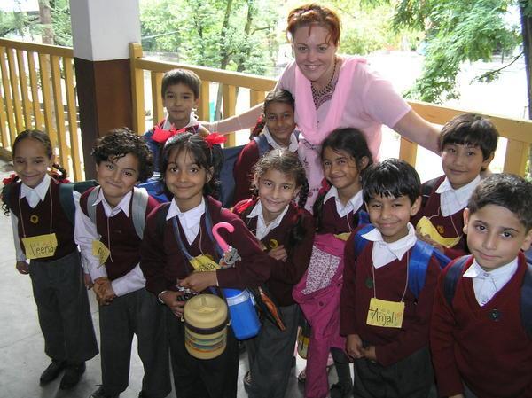 Mandy's students in Manali