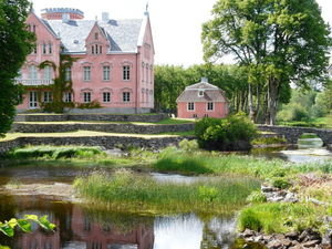 Schloss oder Herrenhaus auf dem Weg nach Göteborg