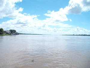 A river crossing in Cambodia