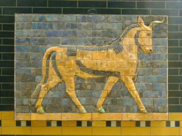 Bull, Ishtar gate, Babylon in Museum of the Ancient Orient