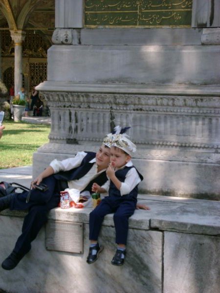 Two little boys on the happy day of their circumsision, Topkapi Palace