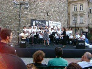 Concert at foot of the tower