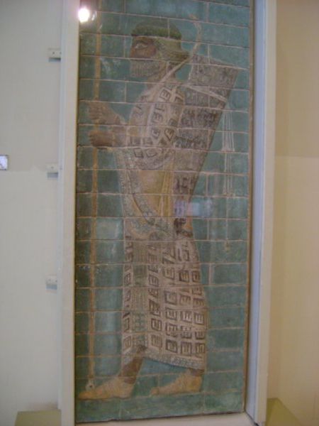 Archer on glazed tile, Susa, Achaemenid, National Museum of Iran, Tehran