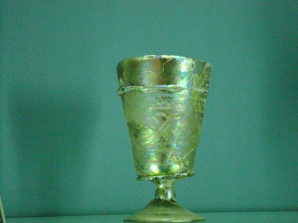 Glass footed beaker, Nishapur 9th - 12th c AD