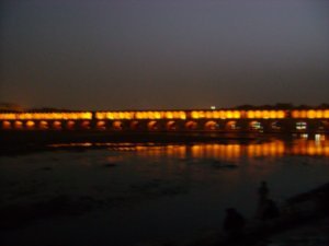 Bridge by night, Esfahan