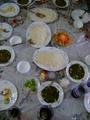 Food at Zahra's cousin's house