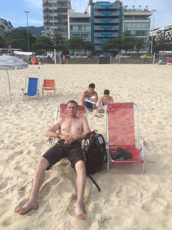 Me on a beach in Rio