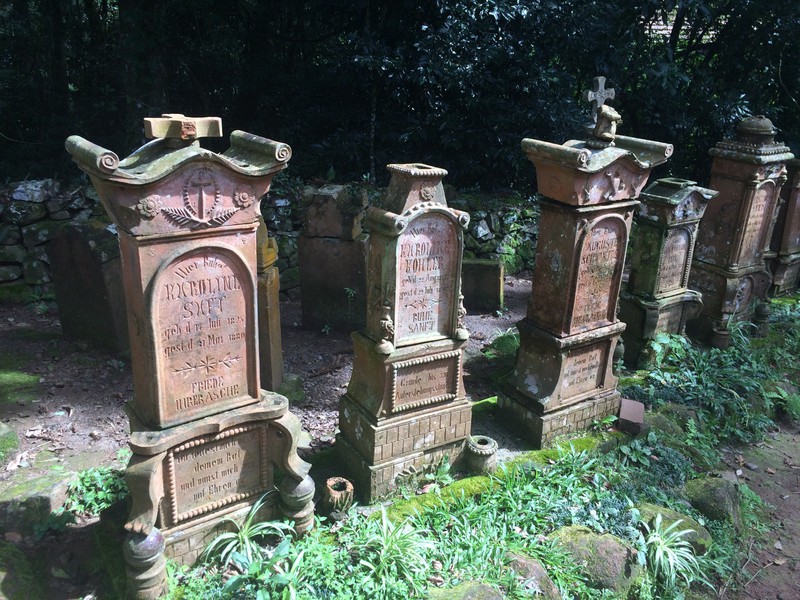 Old German cemetery at Aldeia do Imigrante Park