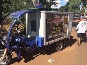 Me want one - beer truck in Ciudad del Este