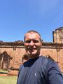 Me at the Jesuit ruins Santisima Trinidad del Parana 