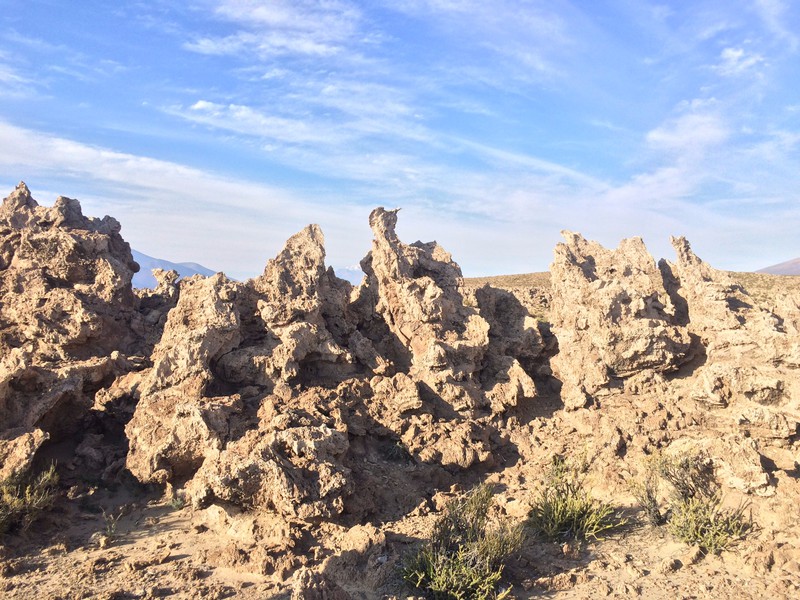 Bizarre rock formation at Salt Flats Of Uyuni 