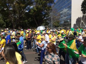 Anti government demo in Brasilia