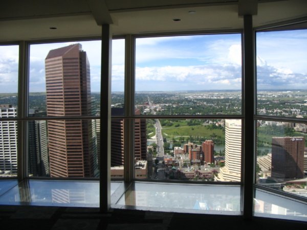 View of Calgary and the Glass Floor