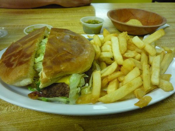 Awesome Burger at Hamburger Hut