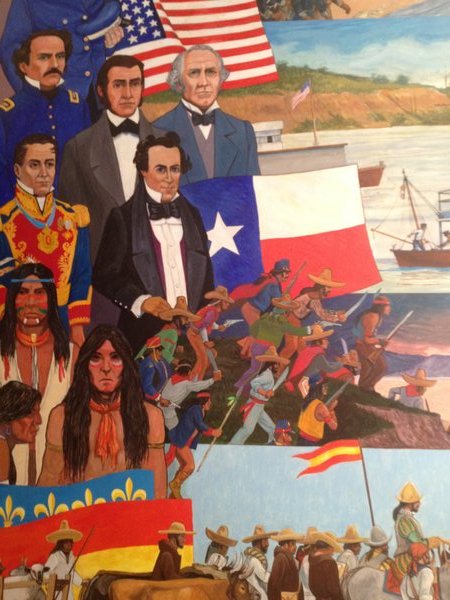 Mural Depicting Texas History
