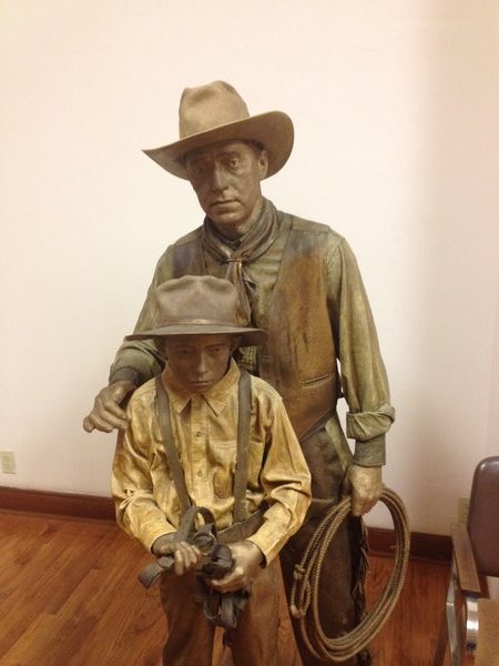 Creepy Cowboy Statues