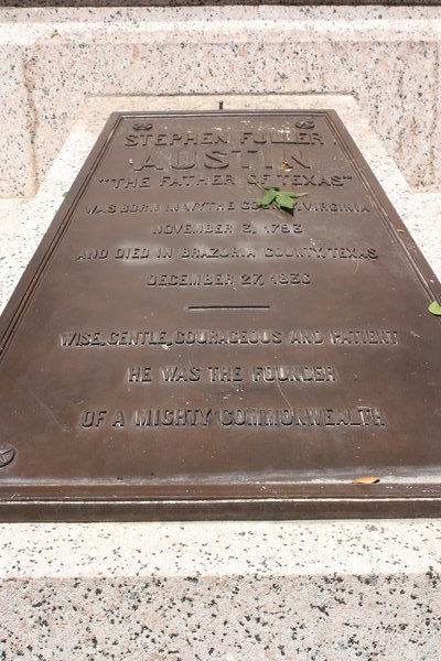 Stephen F. Austin's Grave Marker