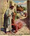 Jesus with lepers