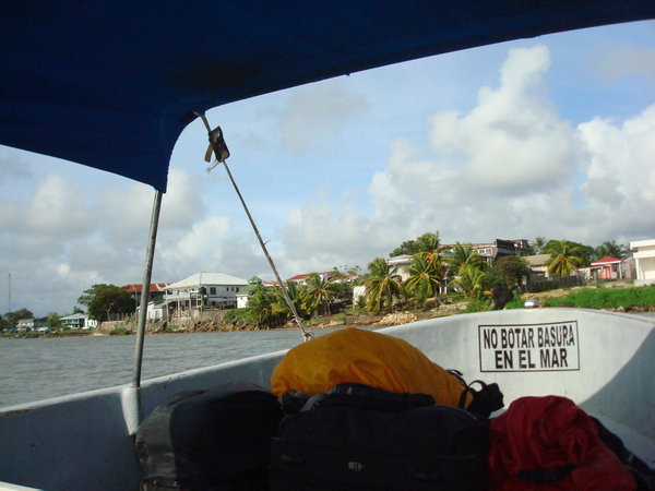 View of PG from the boat to Guatemala