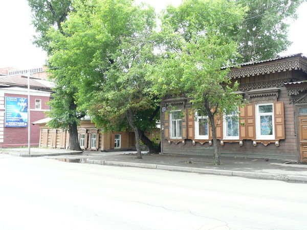 Wooden houses in Irkutsk