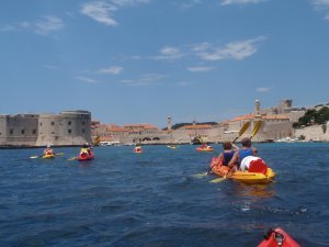Dubrovnik from our kayak