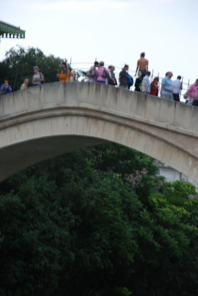 A dude about to jump off the bridge