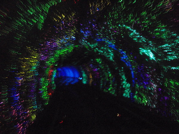 Lights of the sightseeing tunnel