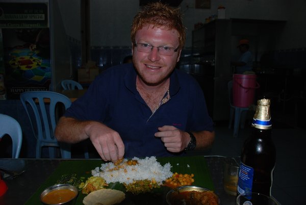 T and His Banana Leaf Mutton Curry Set