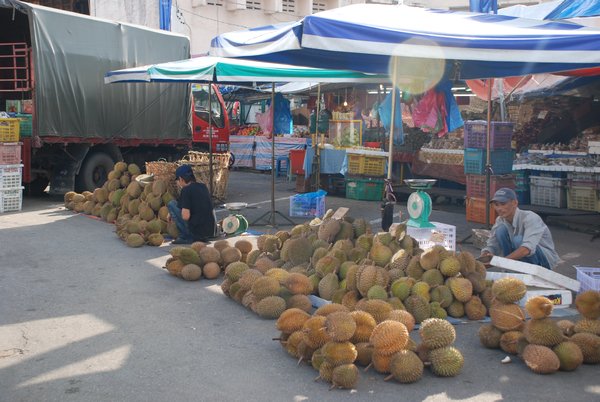 Smelly Durian Being Sold