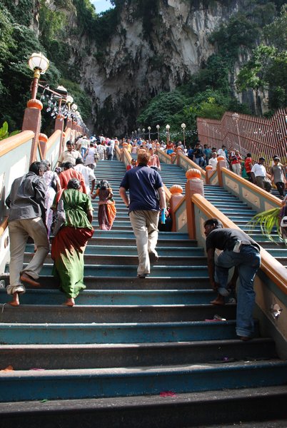 Heading Up the 300 Steps
