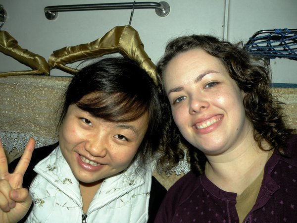 Michelle and Tiffany on a Train!