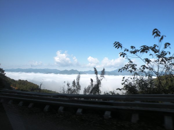 On the road and above the clouds