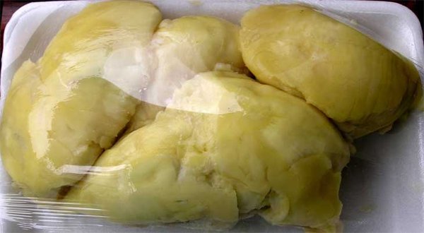 Packaged durian