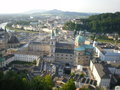 Salzburg from the fortress during the day