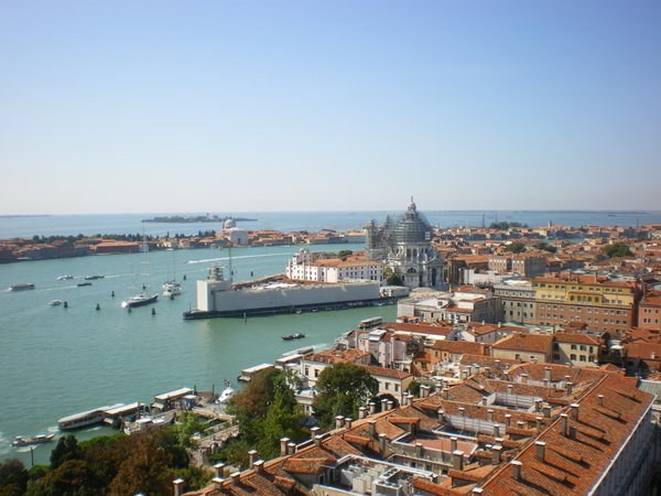 view of Venice from the Bell Tower
