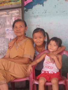 Adorable girls & their grandmother