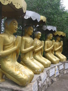 More golden Buddhas