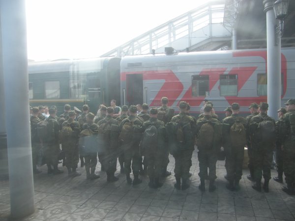 The army guys from my carriage
