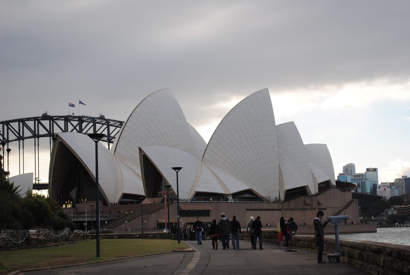 The typical view of the opera house