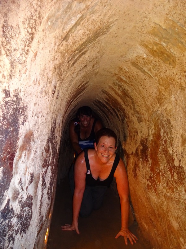 Lynn and Chester in the tunnel