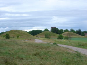 The burial mounds of viking kings