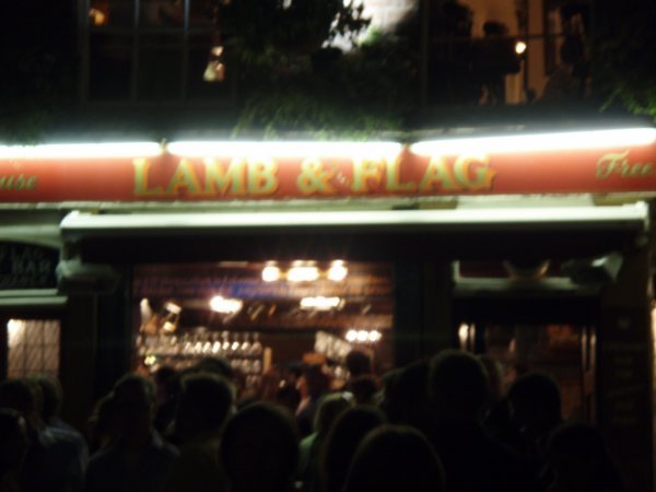 Outside the Lamb and Flag