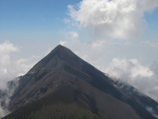 Volcan Fuego, view from volcan Acatenango