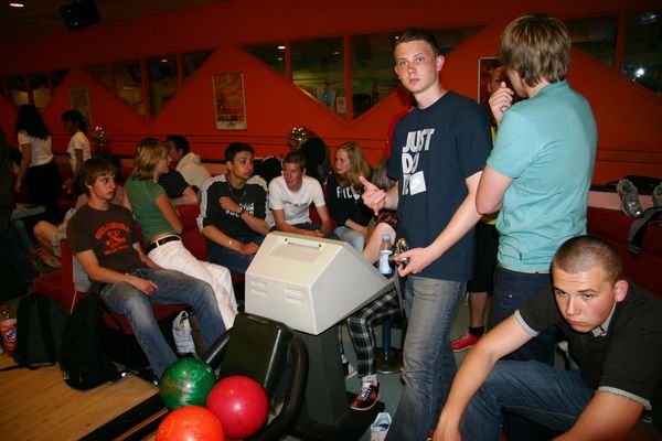 Photo 2: Two Groups bowling