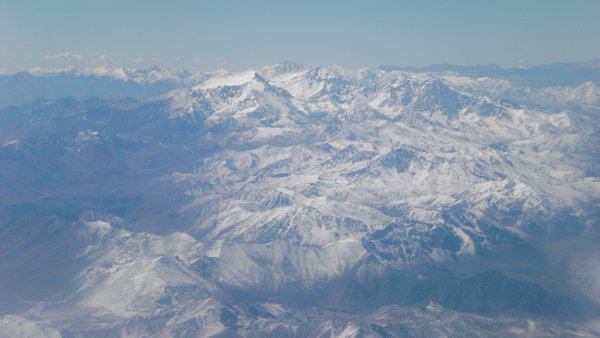 The Andes from the plane