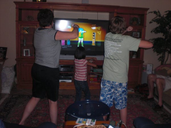 my cousins playing Wii 2