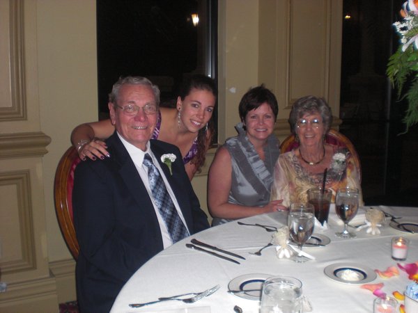 Aunt Holly and me w/ Grandmom and Granddad 