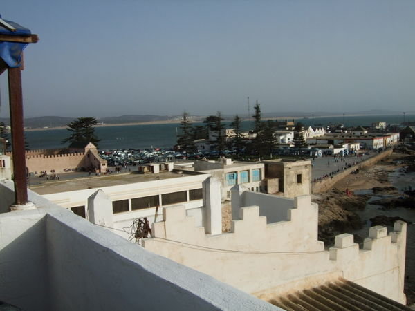 Our view in Essouira, Morocco  