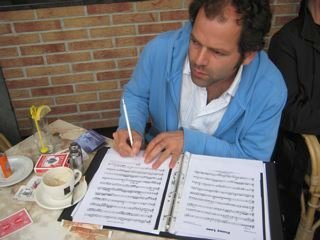 Jeroen working on music
